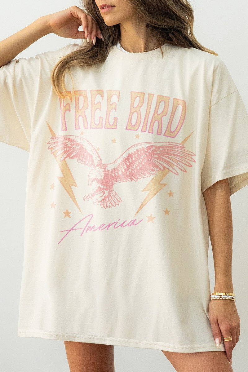 Free Bird America Comfort Colors Tee