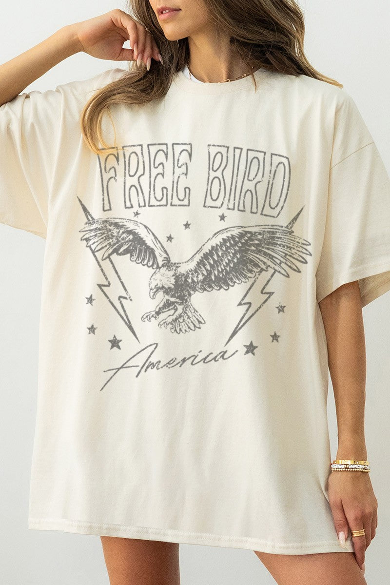 Free Bird America Comfort Colors Tee